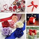 ZHIHUI Red Satin Ribbon 10mm 22m Wedding Gift Wrapping Hair Bows view 5