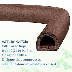 19.7Feet D-type Weather Stripping Door