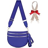 X-KIDS Checkered Crossbody Bag Bum Bags for Women Large Nylon Checkered Purse Fanny Packs Sling Bag, Bonus with a Extra Strap
