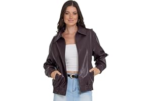 Steve Madden Leather Jacket Women – Faux Leather Oversized Bomber Jacket Women, Plus Size Motorcycle Jackets