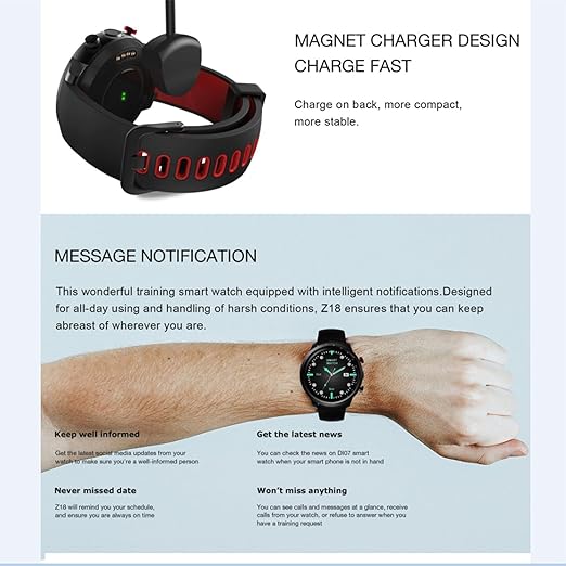 Nuevo Nnegocio de moda Z18 Smart Watch Android 5,1 Pantalla ...