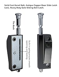 FIREFLYWEB Spring Loaded Latch pin Black Heavy Duty