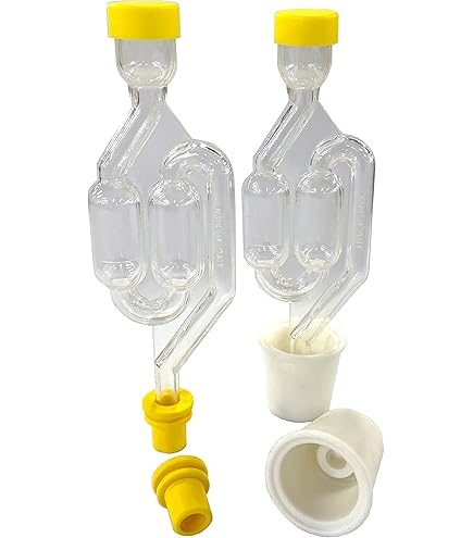 Set 5 Airlock Per Fermentazione - Tipo S-Bubble Con Occhielli Per Barili O Demijohn - Foto 5