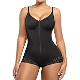 SHAPELLX Shapewear for Women Tummy Control Half Body Shaper Snatched Zipper Butt Lifting Faja Colombiana Bodysuits for Women