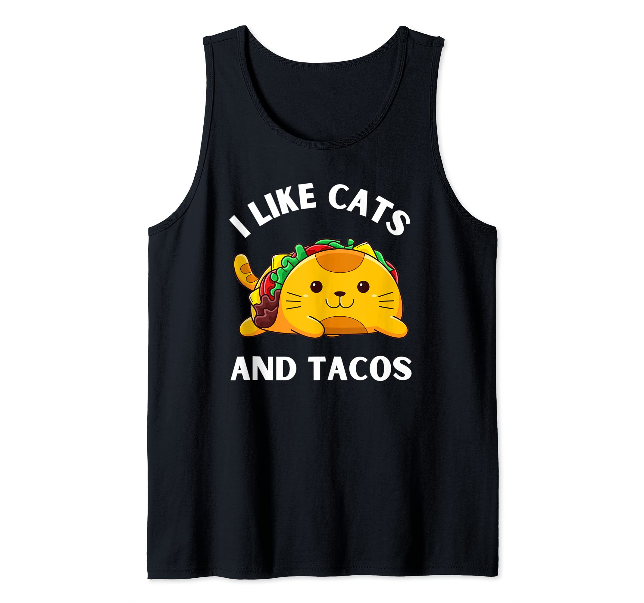 Kawaii Taco Cat I Like Cats And Tacos Tank Top
