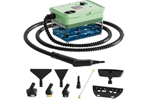 TXWLLIU Handheld Steam Cleaner 2500W,10s Fast Heat-Up & 50.73OZ Large Tank,Pressurized Portable Steamer with 9 Accessories for Home,Car,Kitchen,Bathroom,Floors,Grout,Tile,Upholstery