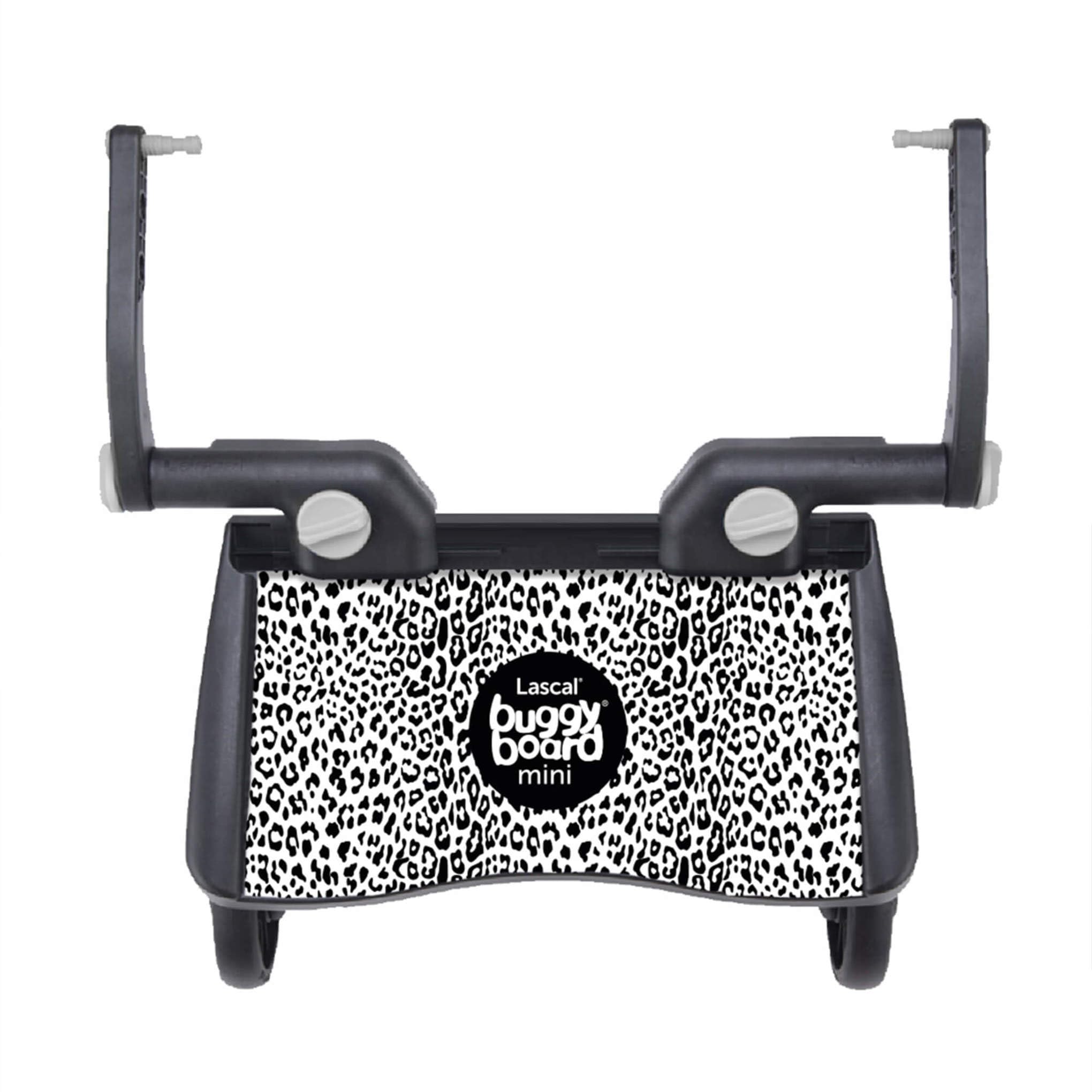 Lascal BuggyBoard Mini Universal Stroller Board, Fits 90% of Strollers, Compatible with UPPAbaby, Bugaboo, No Need for a Double Stroller for Infant and Toddler, Max Weight 66 lbs, Leopard