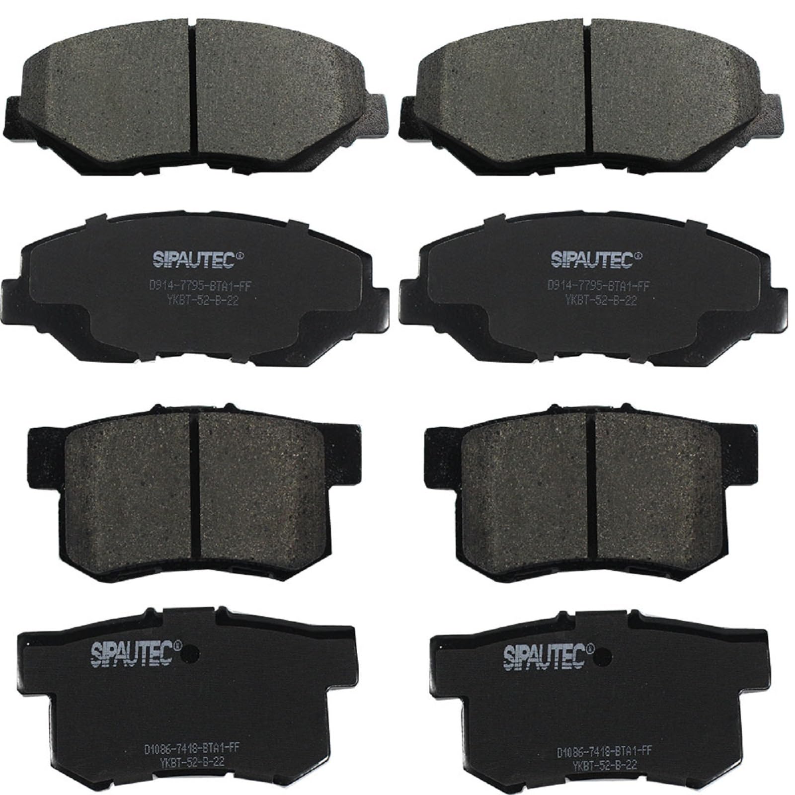 SIPAUTEC- FRONT & REAR Ceramic Brake Pad