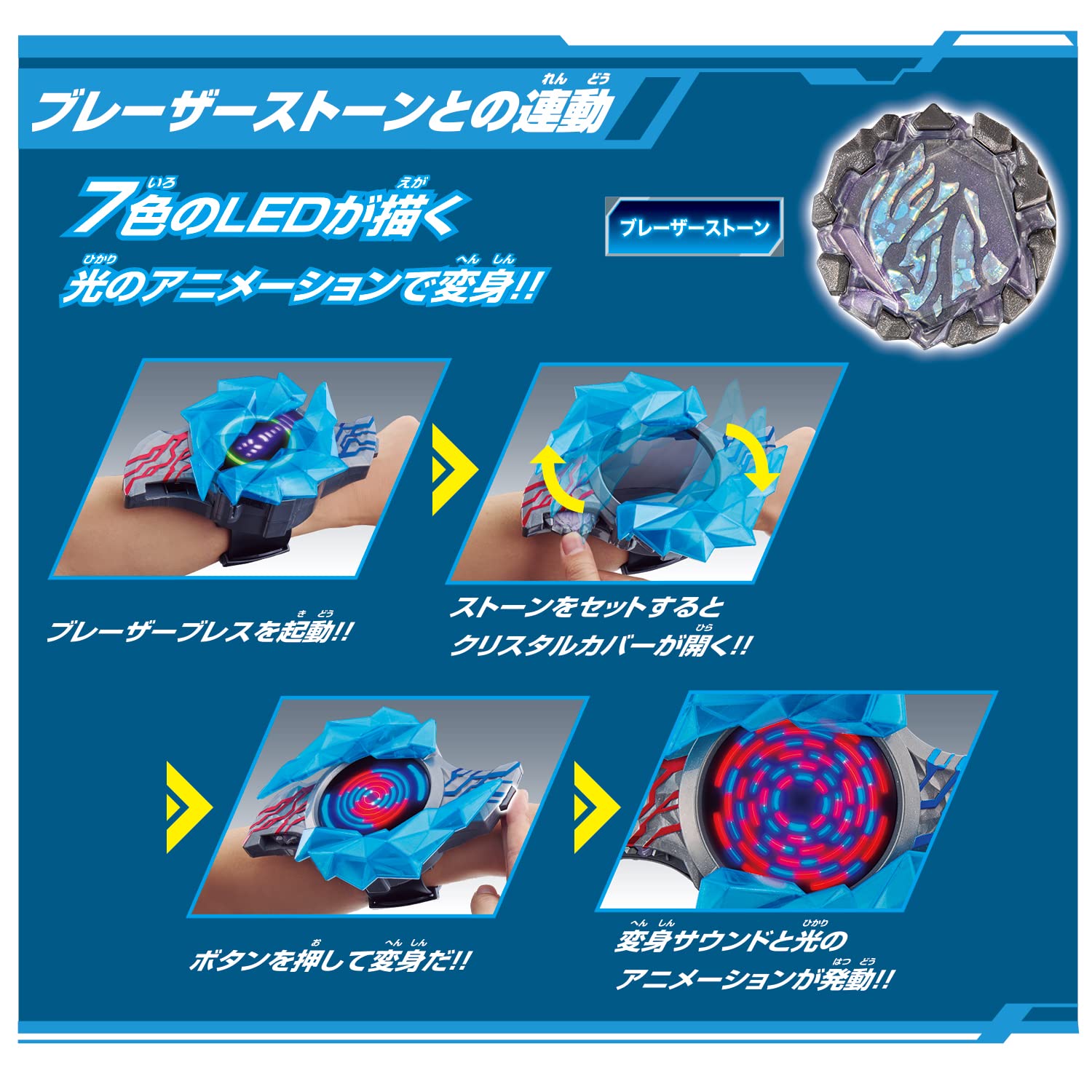 BANDAI Ultraman Blazar DX Blazar Brace Narikiri Set Blue
