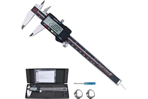 MIORIT SHAN Calipers Measuring Tool,Big LCD Digital Caliper, Inch Metric Fraction Conversion,0-6" Calipers Measuring Tool - with Large LCD Screen, Digital Caliper Tool for DIY/Household
