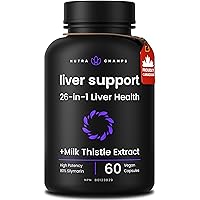 Liver Cleanse Detox & Repair Formula – 25+ Herbal Ingredients for Liver Health – Milk Thistle (80% Silymarin), Artichoke, Dan