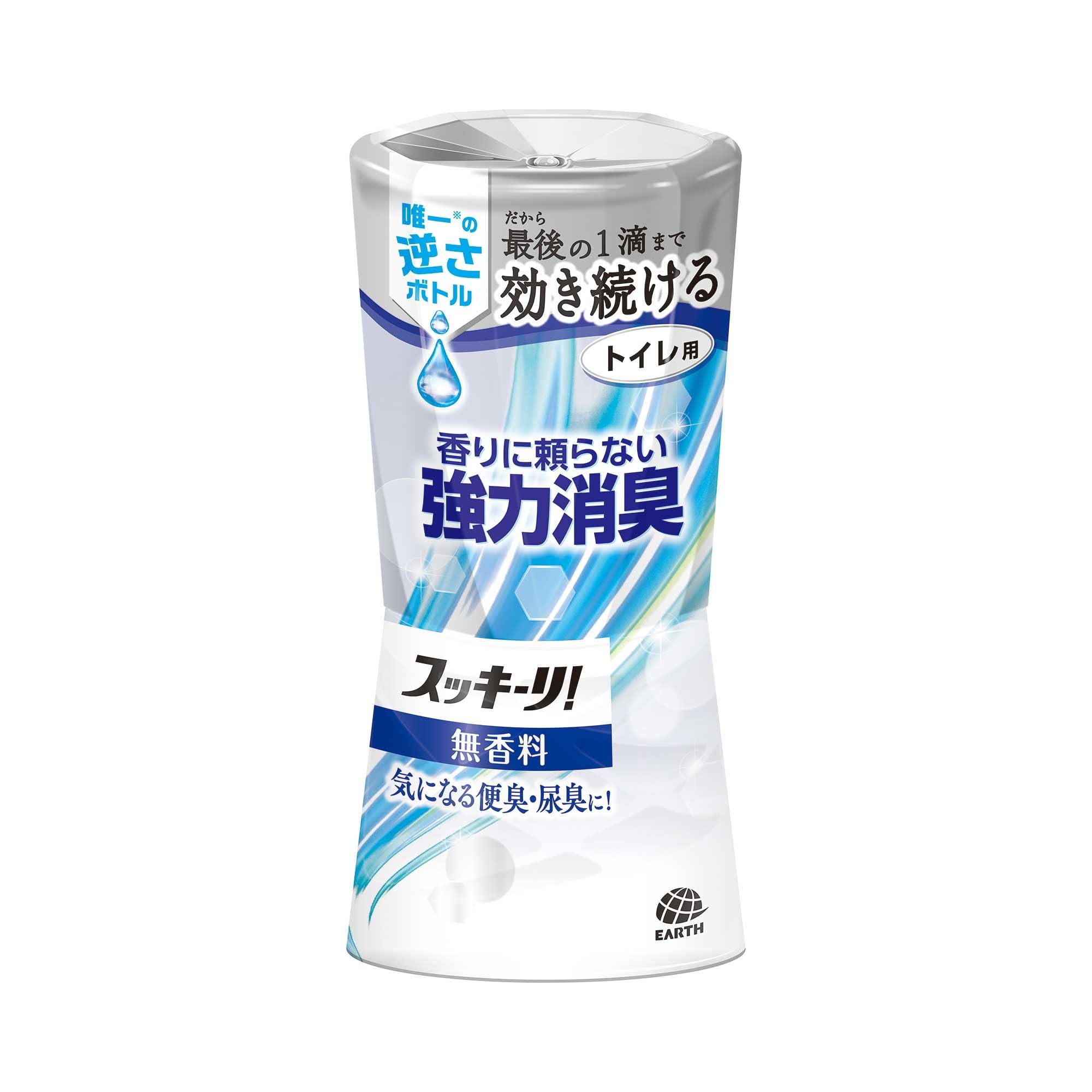 スッキーリ! トイレ用 無香料 400ml 消臭剤 最後の一滴まで消臭効果が続く 置き型 消臭 置型消臭剤 置くだけ商品画像