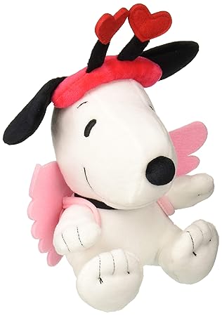 snoopy valentine's day plush