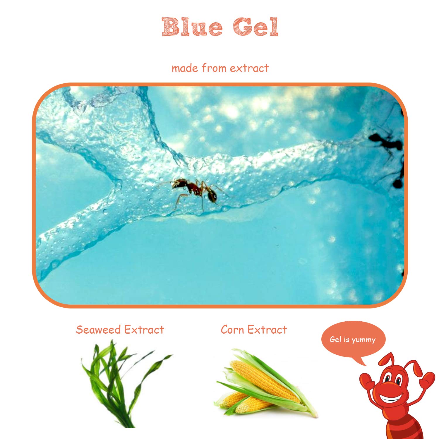 NAVADEAL Ant Farm Castle Experiment and Toy Allows Study of Social Structure, Architecture, Ecosystem, and The Behavior of Ants Within The 3D Maze of Translucent Gel