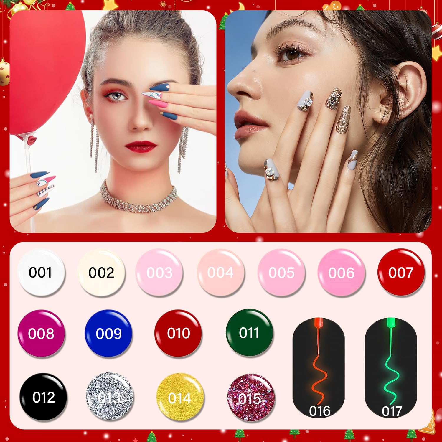 Beauty Advent Calendar 2024 for Women Teen Girls Gel Nail Polish Set, Christmas Countdown Calendar Makeup, Xmas Gift Box - Image 5
