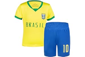 BDONDON Youth Soccer Jersey Boys Girls- Breathable Lightweight Football Training Shirt for Kids (Infant-Youth Sizes)