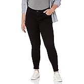 Royalty For Me Womens Women's Plus Wannabettabutt Mid Rise 1 Button Skinny Jean with Regular Hem