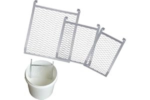 CraftyDream Paint Roller Grid 3 Pack 4 Sided Metal Paint Bucket Grid for 1, 2, 5 Gallon Buckets Heavy Duty Painting Screen for Roller Brushes Painting Tools for Home Professional Use