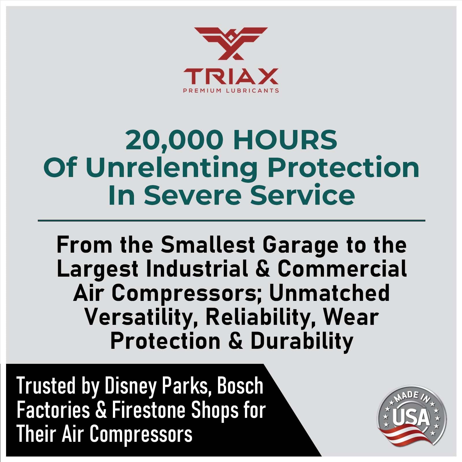 TRIAX Kompressor MV ISO 100 SAE 30 Aceite Compresor Aire Sintético - Para Compresores Rotativos Tornillo Paletas y Reciprocantes - Servicio Industrial Alta Temperatura