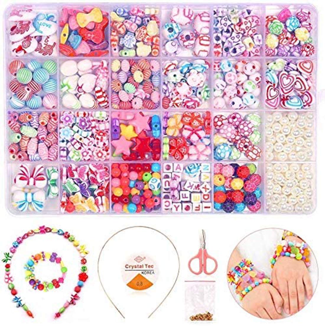 TALITARE Children DIY Different Types Pop Bead Set, 550+Pcs