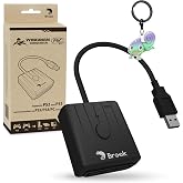 Brook FGC Retro with Keychain &ndash; PS1 &amp; PS2 Controller for PS5, PS4, PC &ndash; Turbo, Remap, Macro &ndash; X-Input &ndash; Compatible with Dance Mats, Arcade Sticks, Rhythm Game Controllers