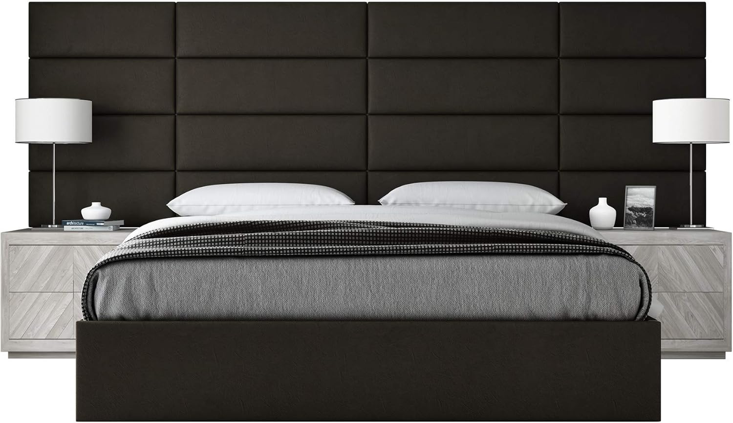 Best tall white tufted headboard