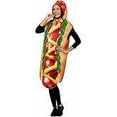 Funny Halloween Costume Unisex Hot Dog Costume Adult for Cosplay Party
