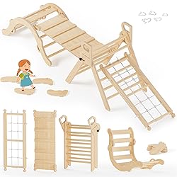 BlueWood 10-in-1 Pikler Triangle Set, Toddler