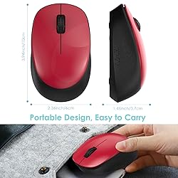 LeadsaiL Wireless Mouse for Laptop, 2.4GHz Silent