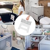 SMALUCK Step Stool 9 Inch Folding Plastic Lightweight 150 kg White view 5