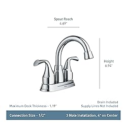 Moen Idora Spot Resist Brushed Nickel Two-Handle