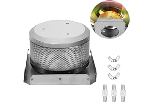 AOBLAZE patio heater replacement parts, outdoor heater replacement parts, Base 4-Sided Pyramid Patio Heater Replacement Parts 304 Stainless Steel, Screen & Base for Square Glass Tube Heaters