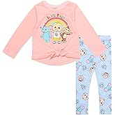 CoComelon [SizeRangeDescription1 Knotted Pullover Long Sleeve Graphic T-Shirt & Leggings [SizeDescription1]