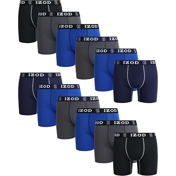 IZOD Men's Boxer Briefs – 5 Pack Performance Boxers for Men
