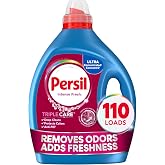 Persil Intense Fresh Liquid Laundry Detergent, 110 Loads, 82.5 Fl Oz | Deep Clean &amp; Care, Lasting Freshness, Helps Protect Colors, Ultra Concentrated Formula, HE Safe, All Water Temperatures