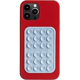 OCTOBUDDY Classic - Silicone Suction Phone Case Adhesive Mount, Baby Blue | Hands-Free, Strong Grip Holder for Selfies &amp; Videos - iPhone &amp; Android Compatible - 2.25&Prime; x 3.25&Prime;