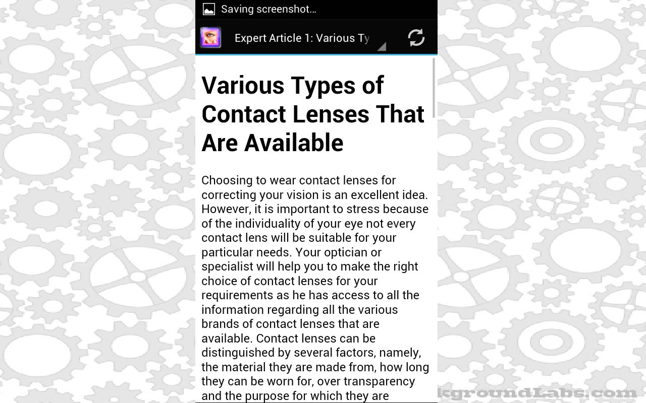 Contact Lenses Helpful Tips Appstore for Android