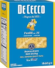 De Cecco Semolina Pasta, Fusilli No.34, 1 Pound
