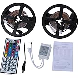 LED strip - TOOGOO(R) 10m 2x5M 3528 SMD 600 LED String Strip Light RGB + remote control