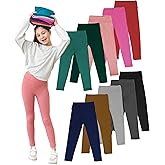 SOFTMILK Girls Prints Leggings High Waist Tie Dye Toddlers' Fashion Leggings Size 4-11Y,Stretchy Tight Pants, Multipacks