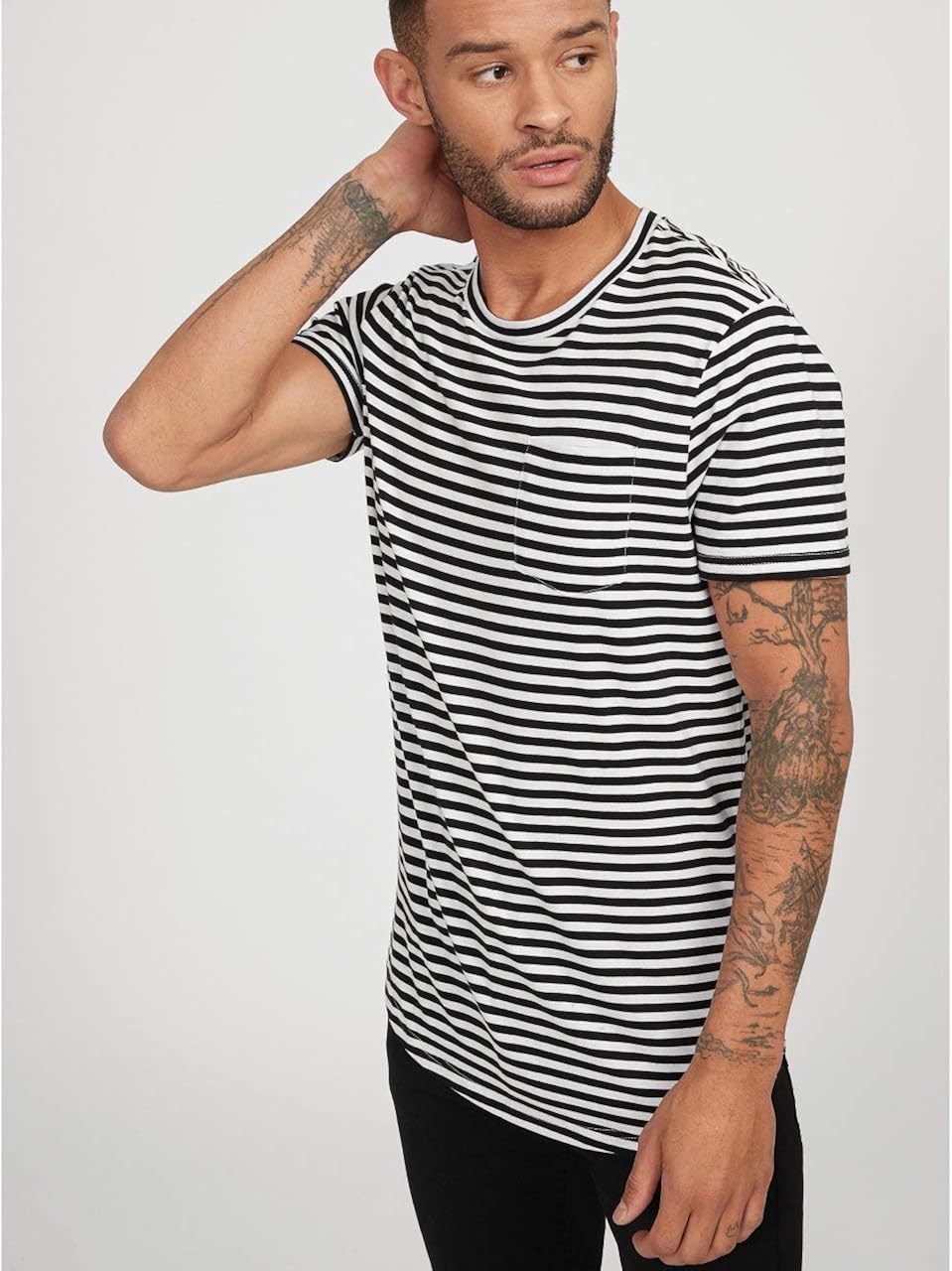 playera guess hombre rayas