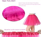 Ronilp 80s Fancy Dress Women Neon Party Costume Accessories Set Tutu Leg Warmers view 5