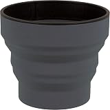 Lifeventure Silicon Ellipse Collapsible Mug Graphite Camping Travel