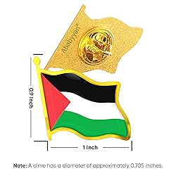Palestine Flag Lapel Pin - Enamel Metal National