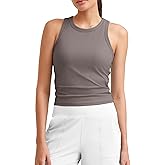 G4Free Workout Tank Tops for Women Slim Fitted Racerback Ribbed Athletic Gym Yoga Tanks Summer Casual