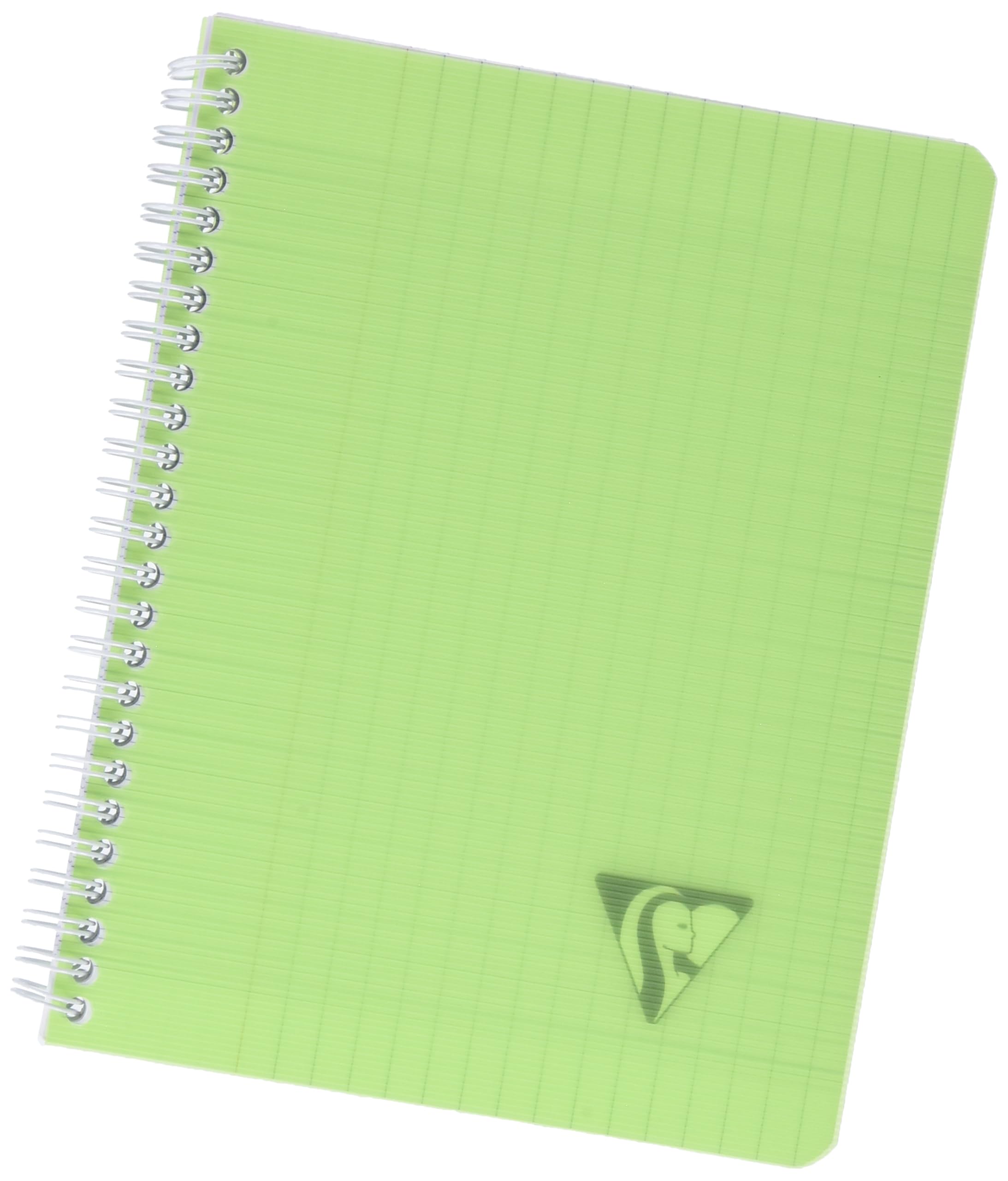 Clairefontaine 328716C Collection LiniColour Fresh Spiral Notebook 17x22 - 180 Seyes Ruled Pages - 90g White Paper - Transparent Polypro Cover - Random Colour
