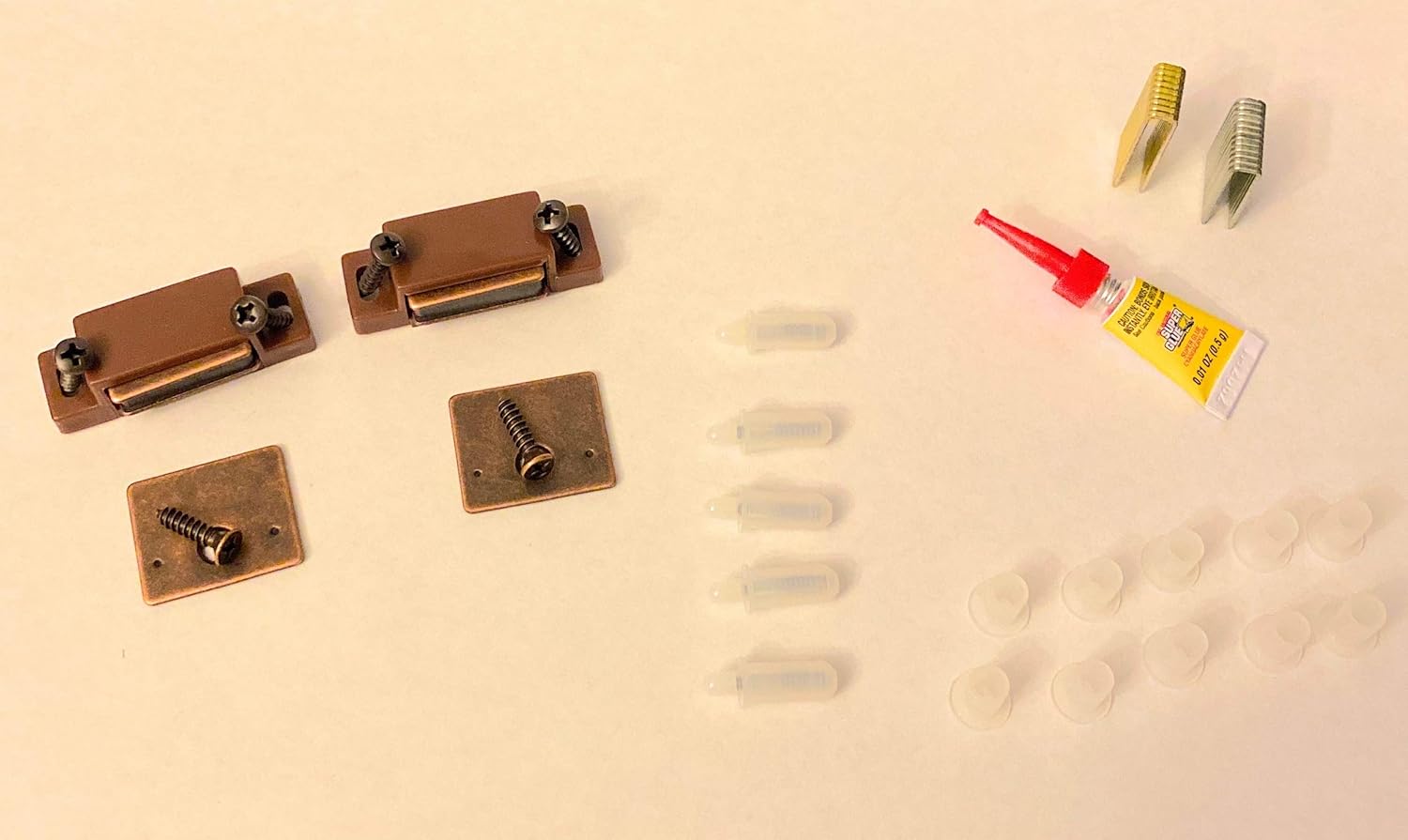 Plantation Shutter Repair Kit 4 Brown Catch/Latch