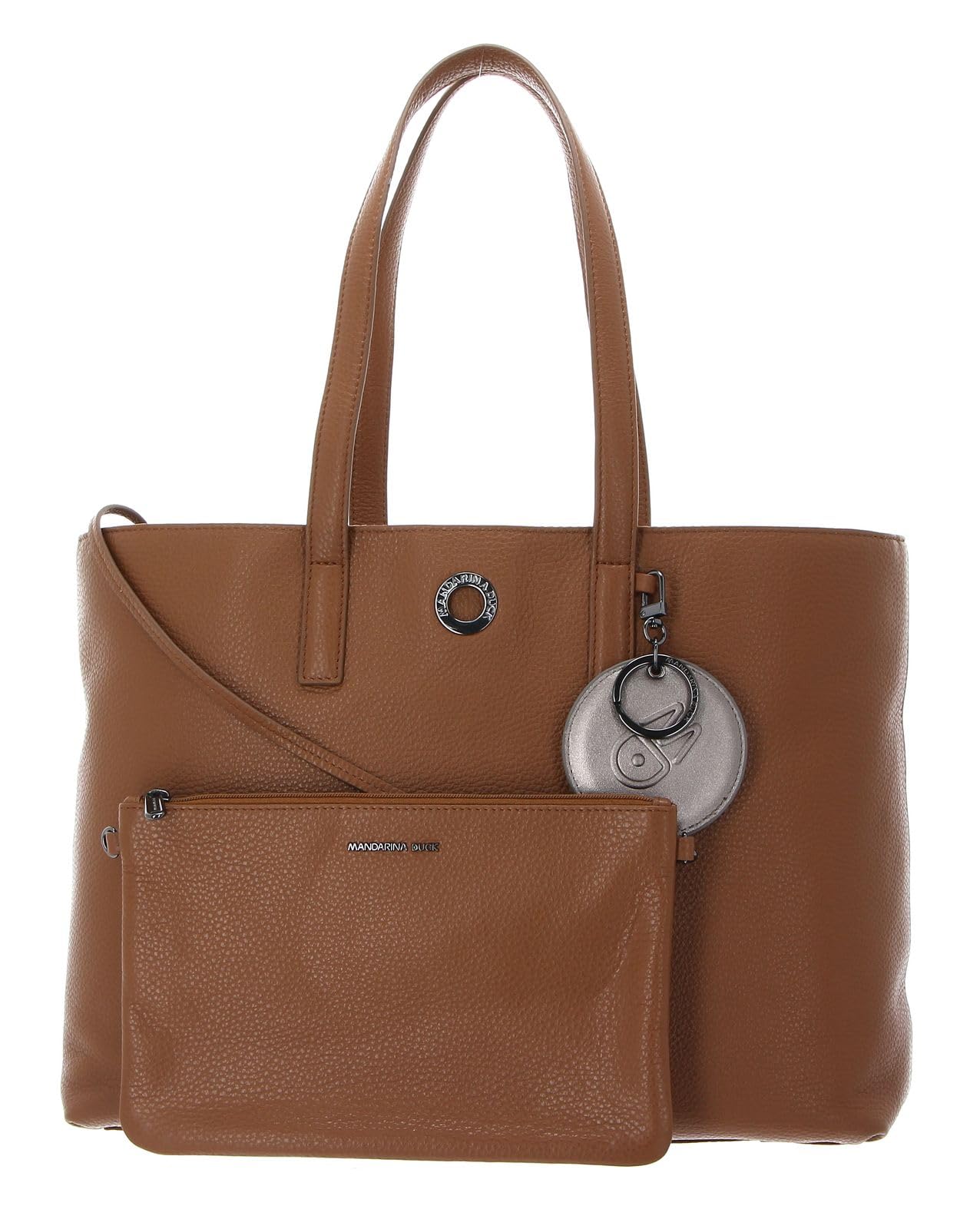 Mandarina Duck Women's Mellow Leather P10FZT24 Shopper, Indian Tan, 36x27x15 (L x H x W)