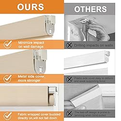 Persilux No Drill No Tool Zebra Blinds Dual Layer