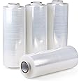BOMEI PACK 10" Clear Stretch Wrap 4Pack 950ft Stretch Cling Durable Adhering Packing Moving Packaging Heavy Duty Shrink Film Stretch Wrap